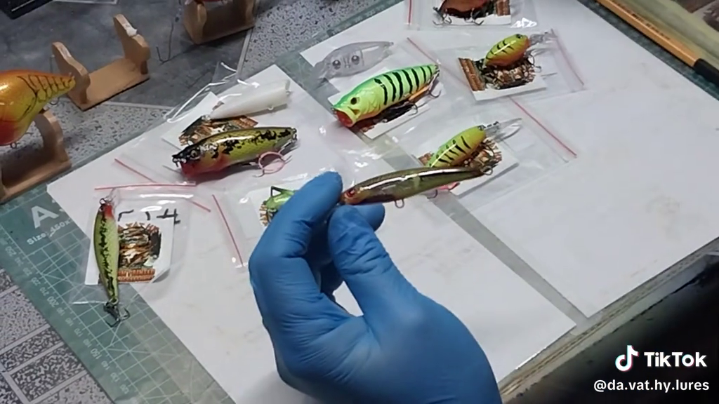 Finished handmade fishing lure